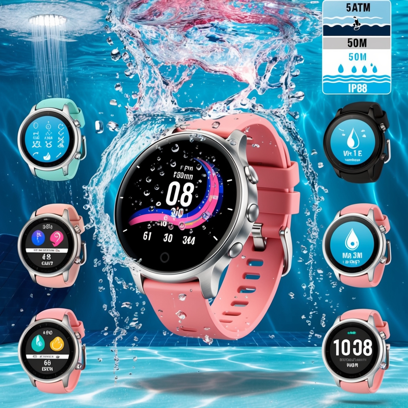 Vízálló női okosóra teszt - úszás és víz alatti használat